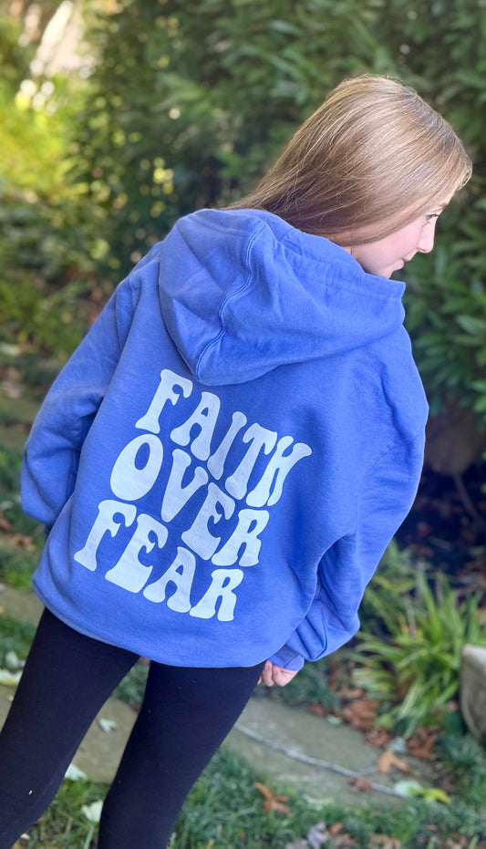 FAITH OVER FEAR Hooded Sweatshirt