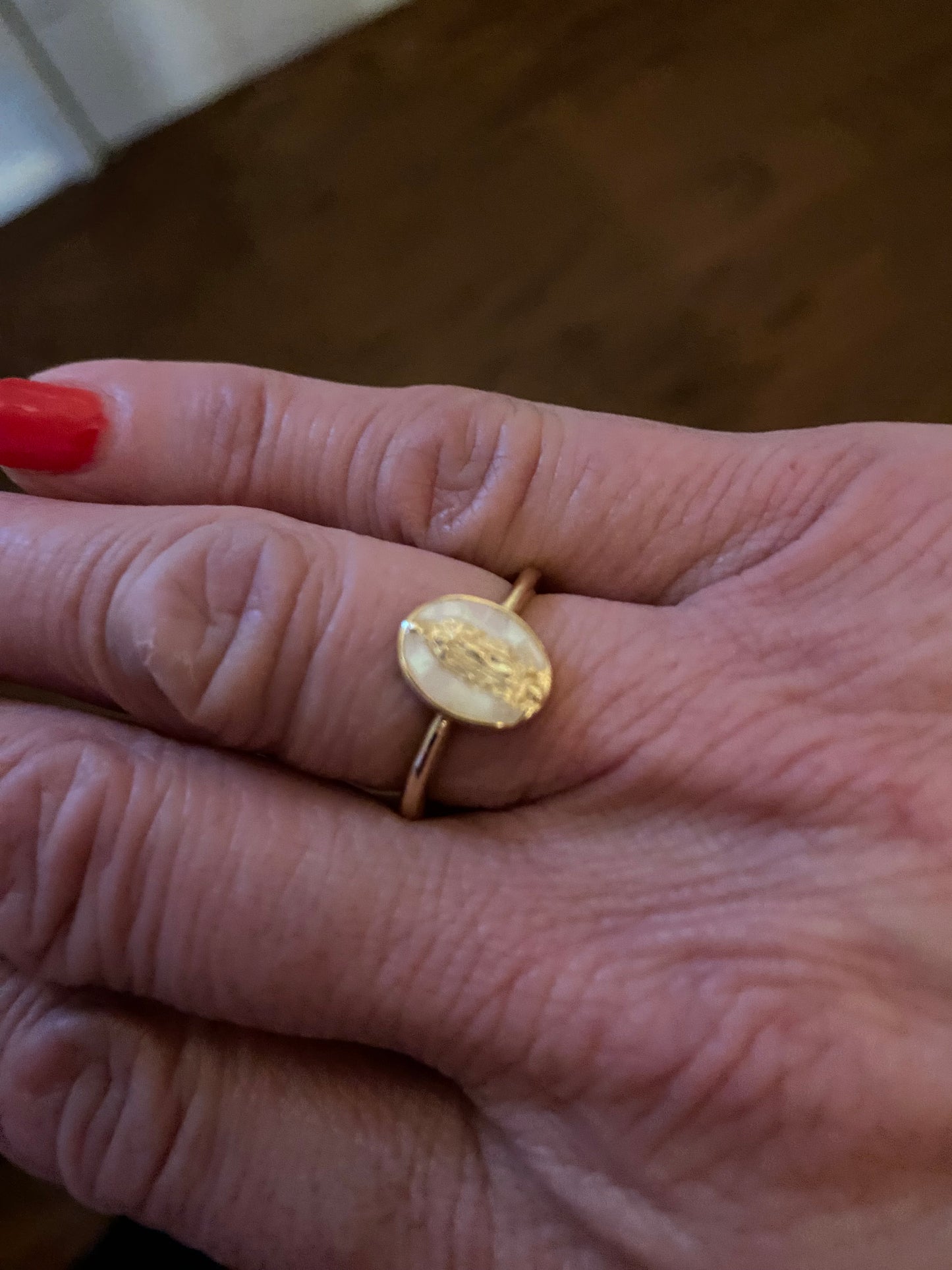 Dainty Holy Mary Ring