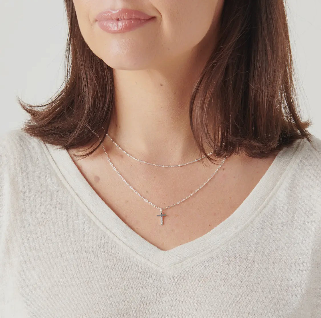 Silver Cross Necklace