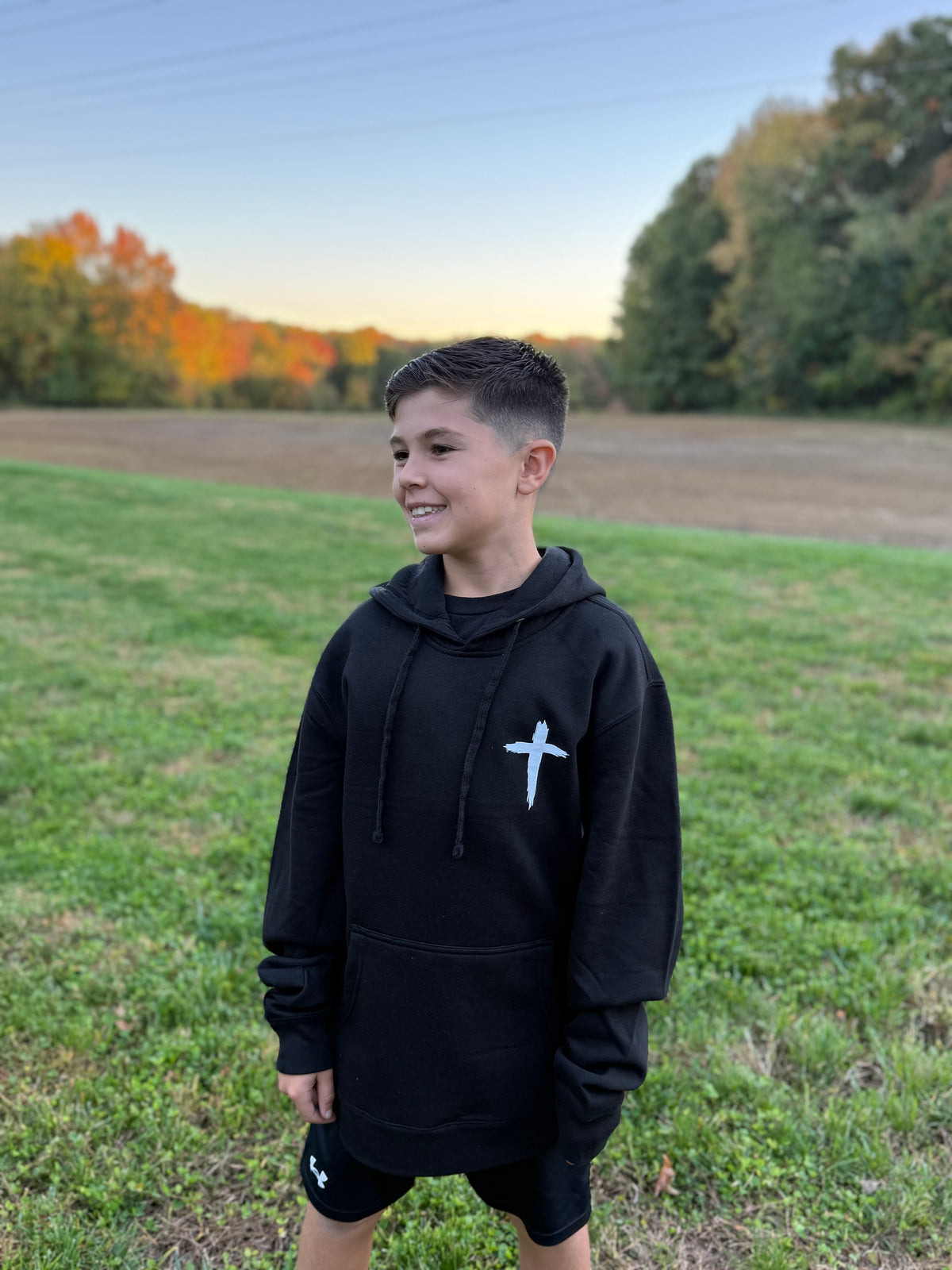 Cross Hooded Sweatshirt