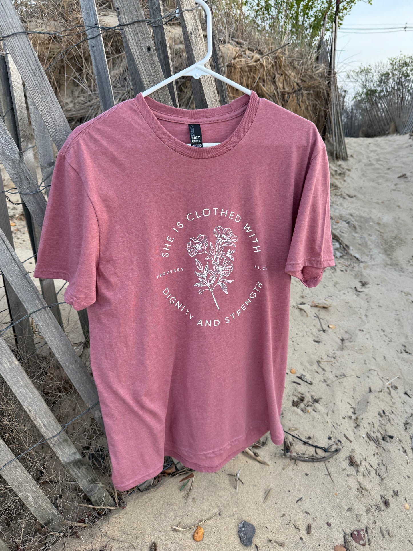 Dignity + Strength Floral T-Shirt