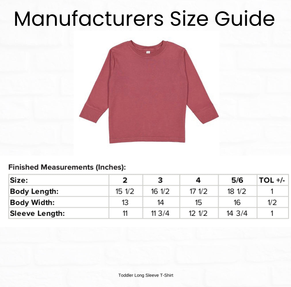 Strong and Courageous Long Sleeve Toddler Tee