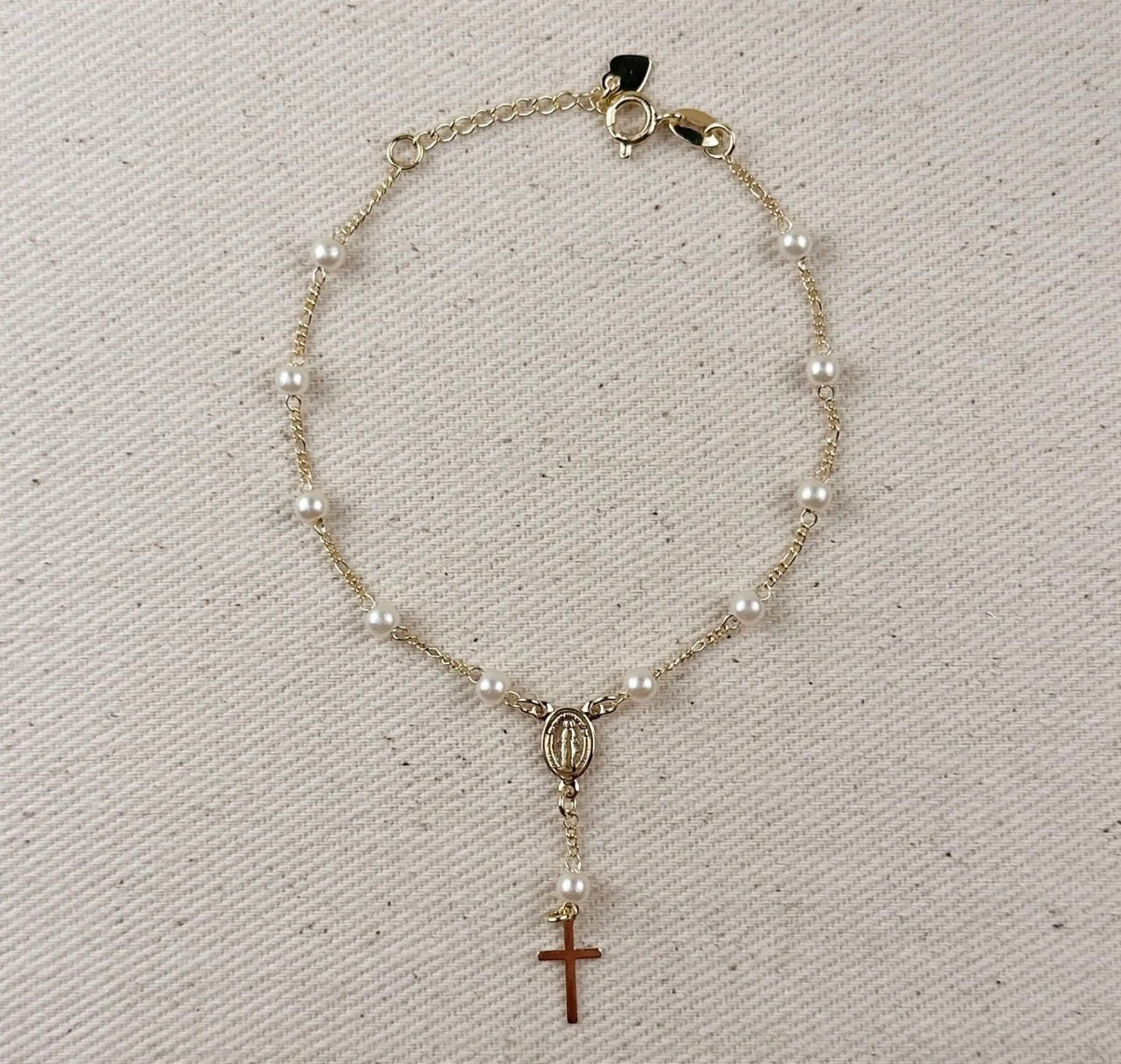 Pearl and Figaro Bracelet