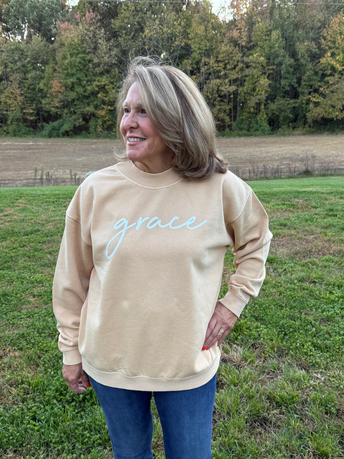 Grace Mock Neck Sweatshirt
