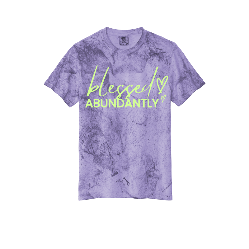 Blessed Abundantly Color Blast Tee