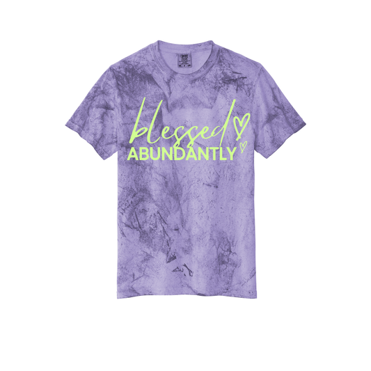 Blessed Abundantly Color Blast Tee