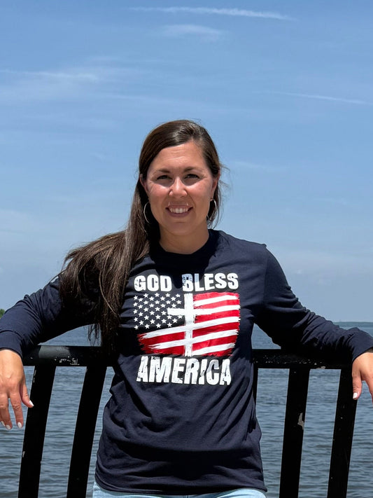 God Bless America Long Sleeve T-Shirt
