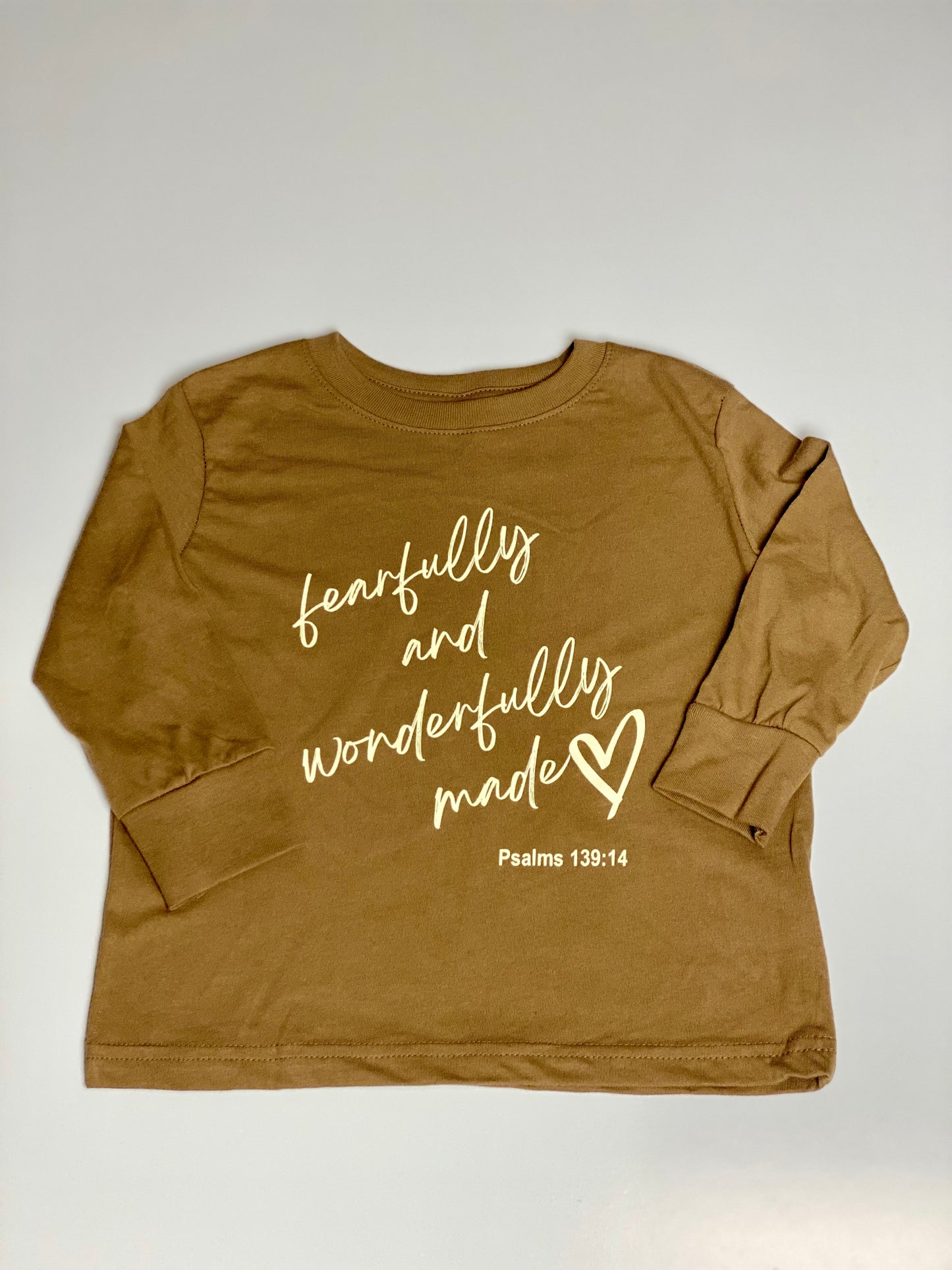 Wonderfully Made Long Sleeve Toddler Tee