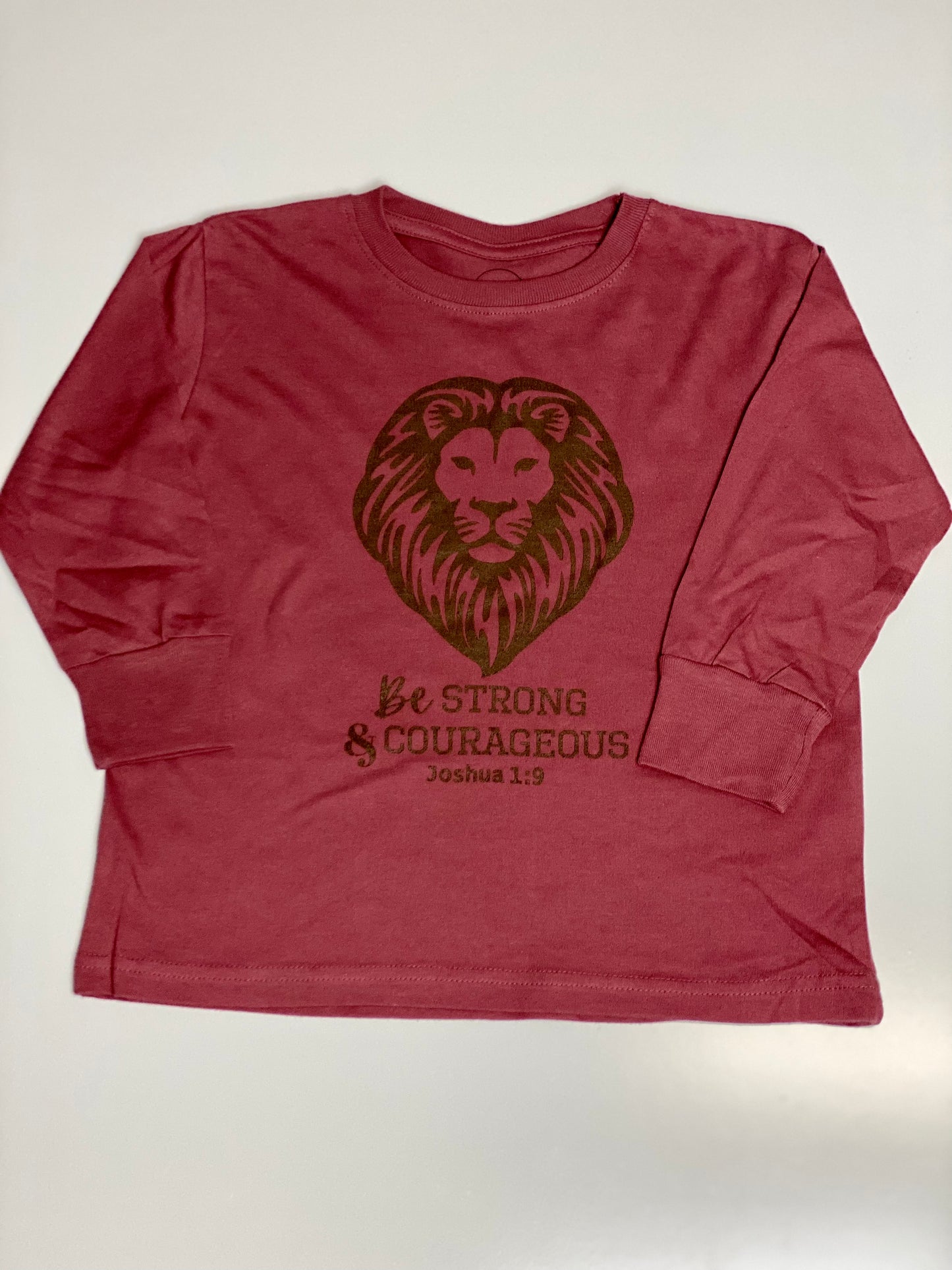 Strong and Courageous Long Sleeve Toddler Tee