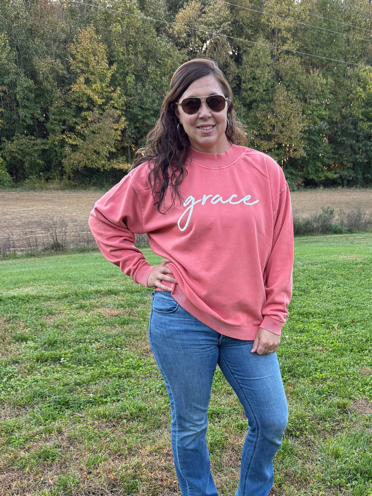 Grace Mock Neck Sweatshirt
