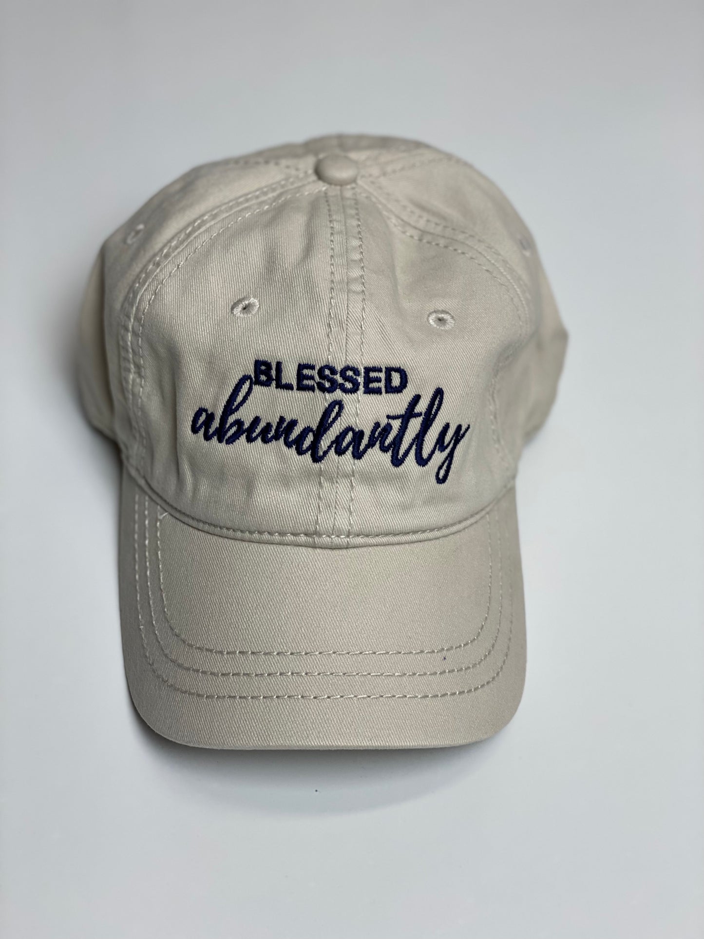 Embroidered “Blessed Abundantly” Cap