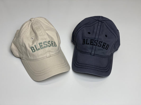 Embroidered "BLESSED" Cap