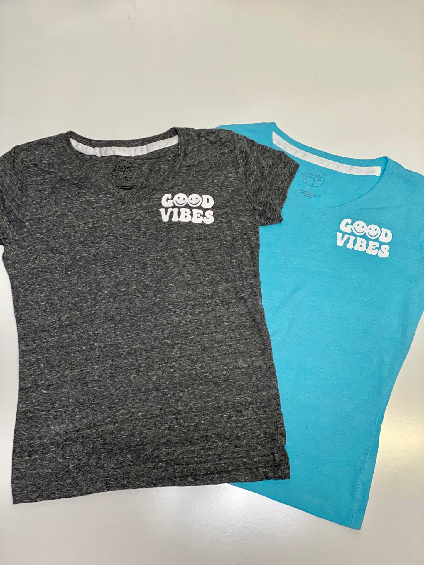 Good Vibes Ladies V-Neck Tee