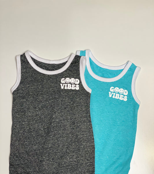 Good Vibes Infant Tank Romper