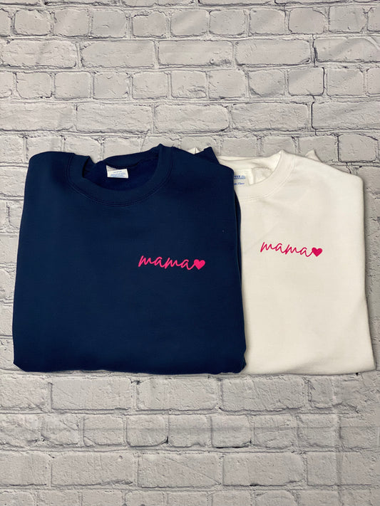 Mama Crewneck Sweatshirt - Screen Printed