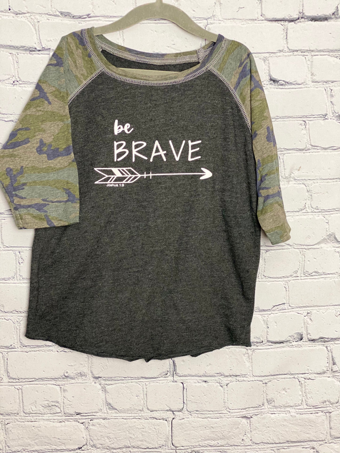 Be Brave Baseball Tee